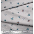 thumbnail image 2 of Soimoi Cotton Cambric Fabric Moth & Light Bug Insects Fabric Prints by Yard 56 Inch Wide, 2 of 3