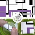 thumbnail image 6 of Purple Shower Curtains for Bathroom Modern Shower Curtain Purple Geometric Bathroom Decoration Polyester Fabric-72''''x72'''', 6 of 6