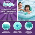 thumbnail image 4 of Puddle Jumper WonderSplash 3-Ring Inflatable Baby Boat, Dinosaur, 24-33 lbs Weight Capacity, 4 of 15