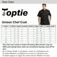 thumbnail image 6 of TOPTIE Short Sleeve Chef Coat Jacket Black Side Zipper Chef Uniform with Mesh, 6 of 6