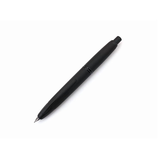 Pluma fuente PILOT Vanishing Point negro mate punta mediana