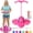 Pink, variant on Gfplay Balance Jumping Ball with Handle, Pogo Hopper Ball for Indoor & Outdoor Play, Develops Balance & Coordination, Safe Fitness Toy