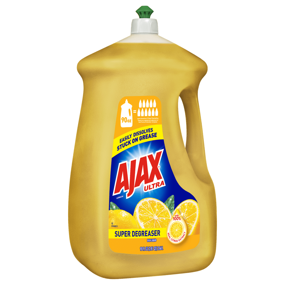 Ajax Ultra Super Degreaser Liquid Dish Soap, Lemon 90 fluid ounce