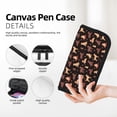 thumbnail image 2 of Wukai Labrador Retriever Dog Print Big Capacity Pencil Case, Upgraded Canvas Pencil Pouch Large Pencil Bag Organizer,Aesthetic Supply, 2 of 6