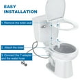 thumbnail image 4 of Non-Electric Slim Bidet Attachment for Toilet – Dual Self-Cleaning Nozzles, Adjustable Water Pressure, Feminine & Rear Wash, Brass Inlet, Easy Installation – Multiple Color & Trim Options Available, 4 of 6
