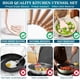 thumbnail image 3 of Juego de utensilios de cocina de silicona: resistentes al calor, incluye pinzas, espátula, cuchara, cepillo, batidor y mango de madera. Ideal para utensilios de cocina antiadherentes y aptos para, 3 of 7