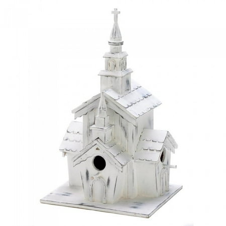 Little Wren Birdhouse - LITTLE WHITE CHAPEL BIRDHOUSE