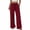 Wine, variant on Wide Leg Pants For Women Drawstring Waist Relaxed Fit Summer Casual Elegant Daily Flattering Comfort and Versatile Options for Various Settings