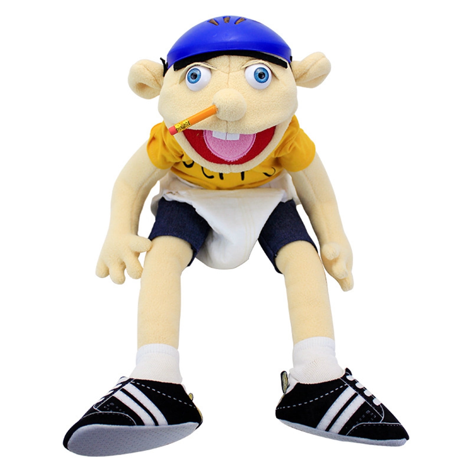 Hot Sale Cute Stuffed Animal Soft Plush Toy Hand Puppet Mischievous Funny Puppets Toy with Working Mouth Kid s Gift for Christmas Halloween Party