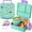 Mermaid, variant on Bento Lunch Boxes, 60oZ Bento Box, Reusable Lunch Box with 3-4 Compartments Meal Prep Containers, Snack Containers with 8OZ Insulated Food Jar, Sauce Jar, Utensils (Mermaid)