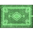 thumbnail image 1 of Ahgly Company Machine Washable Indoor Rectangle Medallion Emerald Green Traditional Area Rugs, 8' x 12', 1 of 4
