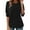 Black, variant on UANWENN Spring and Autumn Long Sleeve Shirt for Women New Large Size Loose Top That Appears and Versatile As An Undershirt Womens Shirts 3 4 Sleeve 3x Tunic Womens plus Short Sleeve Blouse plus T