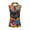 Black Cat Flower, variant on Whosucclay Black Cat Floral Pattern Sport Tank Top Golf Top for Women, Anti Fade Breathable for Sports Outdoor Sports Daily Outdoor Sports