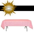 thumbnail image 1 of *Premium* Pink Plastic Table Cover - 54 in. x 108 in. Disposable Tablecloth, 1 of 2