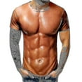 thumbnail image 5 of T-shirt 3d pour Hommes Musculation Simulation Peau Nue Tee-Shirt Manches Courtes, 5 of 5