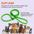 thumbnail image 6 of Dogline  - Biothane Slip Dog Leash - for Small, Medium and Large Dogs - Odor Free Slip Lead, Heavy Duty and Durable Material Kennel Lead (Neon Green: Width 3/8" | L: 60"(5ft)), 6 of 8
