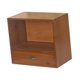 thumbnail image 5 of Gabinete de almacenamiento de escritorio de 2 capas, madera con cajón, organizador de escritorio, estante para tazas de té, tazas de café, artículos d, 5 of 7