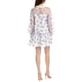 thumbnail image 2 of English Factory womens  Floral Organza Shirtdress, l, White, 2 of 3