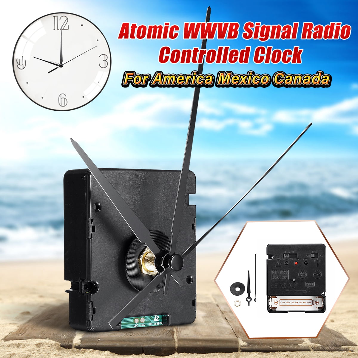 Atomic Us Wwvb Signal Radio Quartz, Outdoor Radio Controlled Clock Mechanism