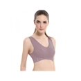 thumbnail image 4 of Luxsea Fashion New Cross Side Buckle Without Rims Gathered Sports Underwear Sleep Bra, 4 of 6