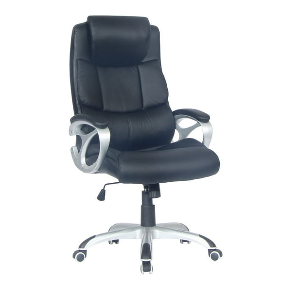 TygerClaw - Chaise de bureau en PU à haut dossier en cuir