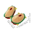 thumbnail image 2 of PAMINGONO Breathable Supportive Slippers 1 Pair Khaki Burger Style for Men and Winter Needs, 2 of 8