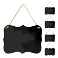 thumbnail image 1 of Black Acrylic Acrylic Blackboard Pendant for Decoration 5Pcs Set, 1 of 1