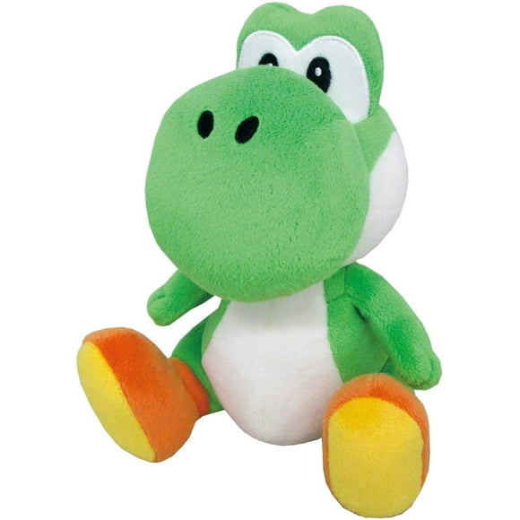 Little Buddy Super Mario All Star Collection 1416 Yoshi Stuffed Plush, 8",Green-colored
