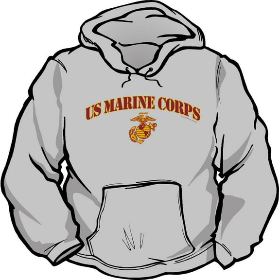 US Marine Corps Hooded Sweatshirt