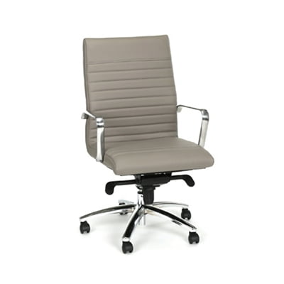 Harper Midback Executive Chair Stratus Polyurethane/Chrome Steel Base/Aluminum Arm
