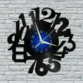 thumbnail image 2 of Artistic Number 12 Inch Vinyl Record Wall Clock - Silent, Creative, and Unique Clock for Living Room, Entryway, or Bedroom Decor - Perfect Gift Idea(12 inchs B without LED), 2 of 7