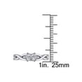 thumbnail image 4 of 3/8 Carat (Ctw) Princess-Cut Lab-Created White Sapphire Infinity Ring  Sterling Silver, 4 of 5