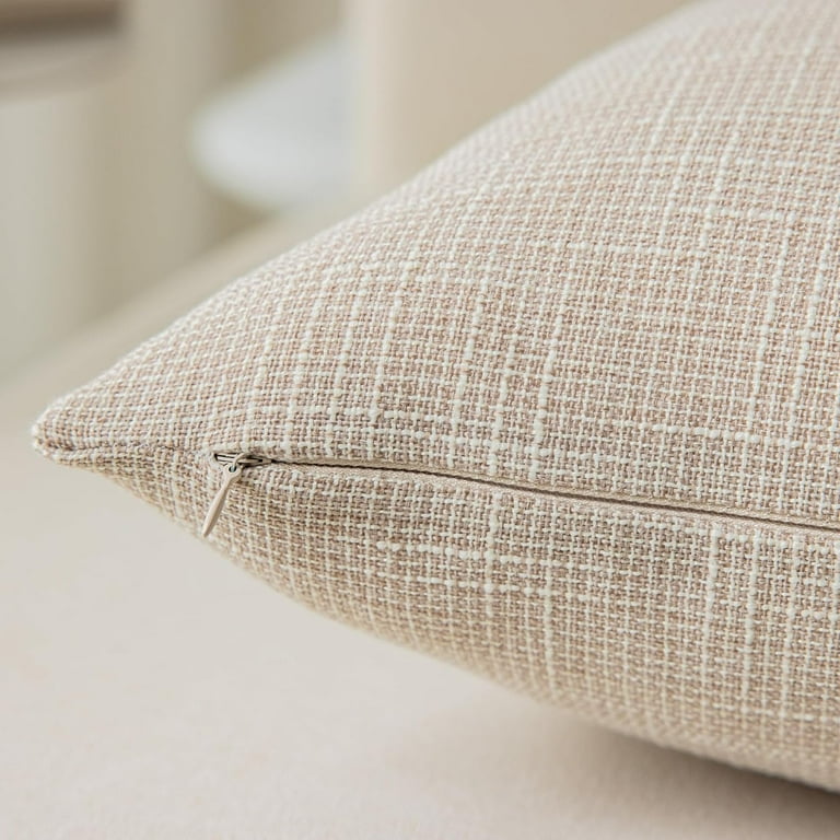 Kevin Textile Decorative Toss Pillow Case Star Faux Linen Cushion