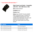 thumbnail image 2 of Right Central Lock Switch - Compatible with 2010 - 2013 GMC Sierra 1500 2011 2012, 2 of 2