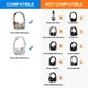 thumbnail image 2 of Almohadillas de repuesto para Beats Solo 2 Solo 3 - Almohadillas de repuesto de espuma viscoelástica para auriculares inalámbricos Solo 2 y Solo 3, 2 of 6