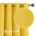thumbnail image 5 of Deconovo Thermal Insulated Blackout Curtains for Nursery Solid Grommet Noise Reducing Curtains, Wave Line and Dots Design (Set of 2, 52" x 63", Mellow Yellow), 5 of 9