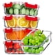thumbnail image 1 of Juego de 5 Contenedores de Vidrio para Alimentos VERONES de 36 oz Herméticos, 1 of 7