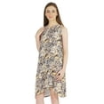 thumbnail image 4 of Moomaya Summer Beach Wear Short Dress For Womens Printed Sleeveless Tie-Up Midi Dress, 4 of 7
