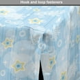 thumbnail image 4 of Winter Dog Crate Cover, Pattern Night Sky with Soft Colored Stars New Year Theme, Easy to Use Pet Kennel Cover for Medium Large Dogs, 35" x 23" x 27", Pale Blue Yellow White, by Ambesonne, 4 of 6