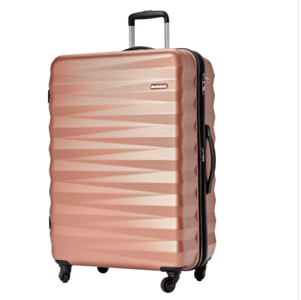 walmart luggage rose gold