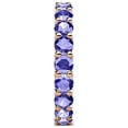 thumbnail image 5 of Tanzanite 3.4mm Eternity Band 2.55 Carat tw to 3.15 Carat tw in 14K Rose Gold.size 4.0, 5 of 8