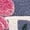 Blue, variant on God is Good Embroidered t-shirt, embroidered bows and flower