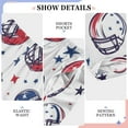 thumbnail image 6 of FORMRS Kids Pajama Pants with Pockets Size 6-8Y Boys Lounge Sleep Bottoms, Cartoon American Football Helmets, 6 of 8