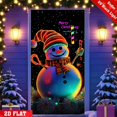 thumbnail image 2 of Cheapark Couverture de Porte de Noël Père Noël Phosphorescent & Arbre - Bannière Festive Résistante aux Intempéries pour Décoration de Fête Intérieure Extérieure Maison Vacances 2025, 2 of 6