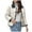 White, variant on Buigttklop Womens Quilted Puffer Jacket Lightweight Button Down Padded Coat Outwear Turndown Collar Winter Fall Coat Jacket