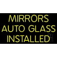 thumbnail image 1 of Mirror Auto Glass Installed LED Neon Sign 13 x 24 - inches, Clear Edge Cut Acrylic Backing, with Dimmer - Bright and Premium built indoor LED Neon Sign for automotive store, and mall., 1 of 7