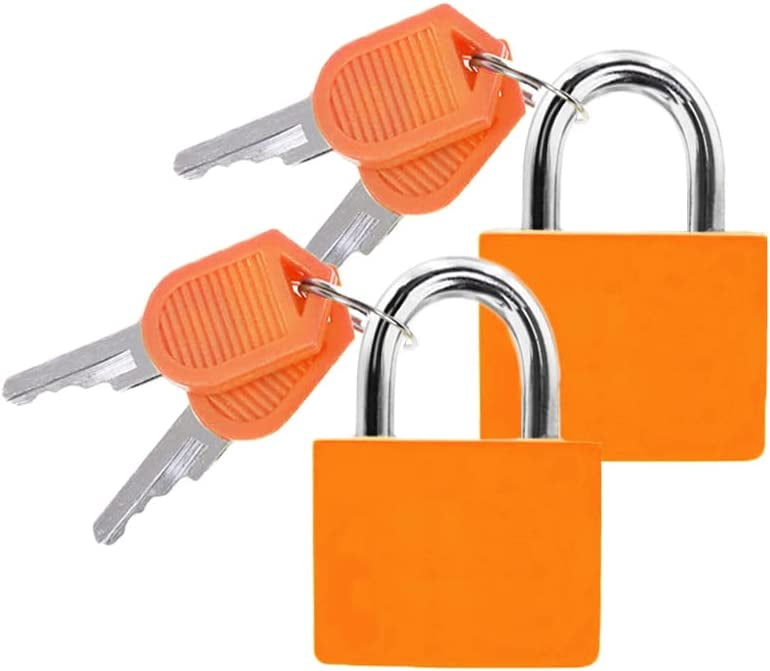 Lot De 2 Cadenas à Clé Pour Casier – 42 Mm, En Cuivre Robuste, Pour Valise, Sac à Dos, Bagages, Couleur Noir - 11
