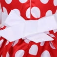 thumbnail image 7 of TEDOYE Toddler Girls White Polka Dot Tutu Dress O-Neck Elegant Bow Belt Performance Gown For Relaxed Fit Wear, 3-4 Years, 7 of 7