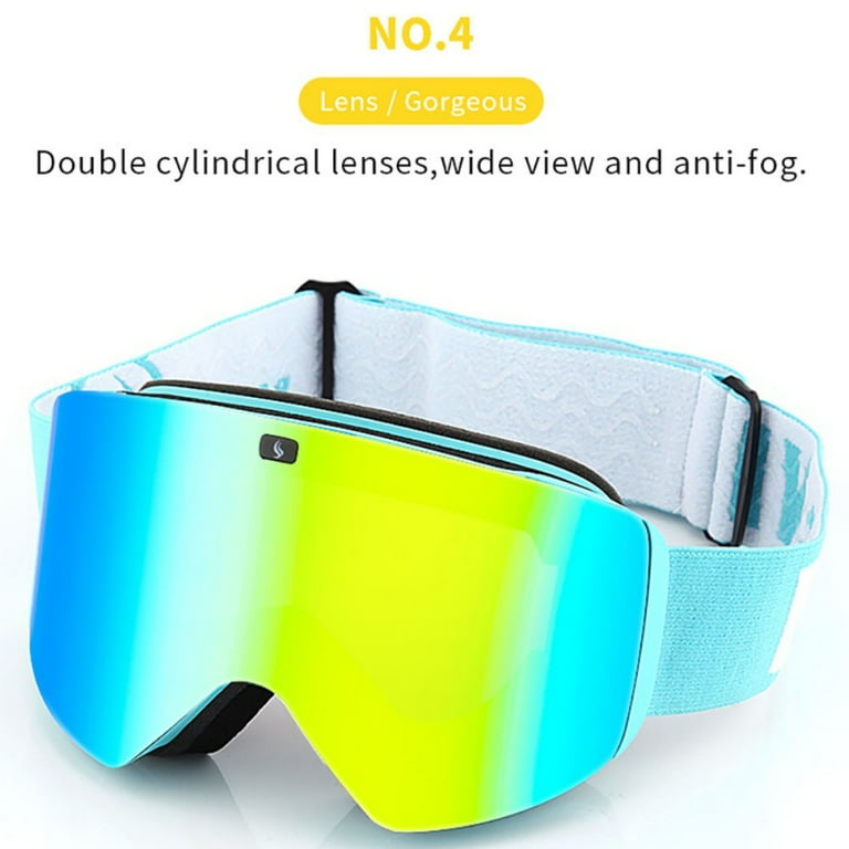 Anti Fog Ski Goggles for Men Women UV Protection Skiing Snow