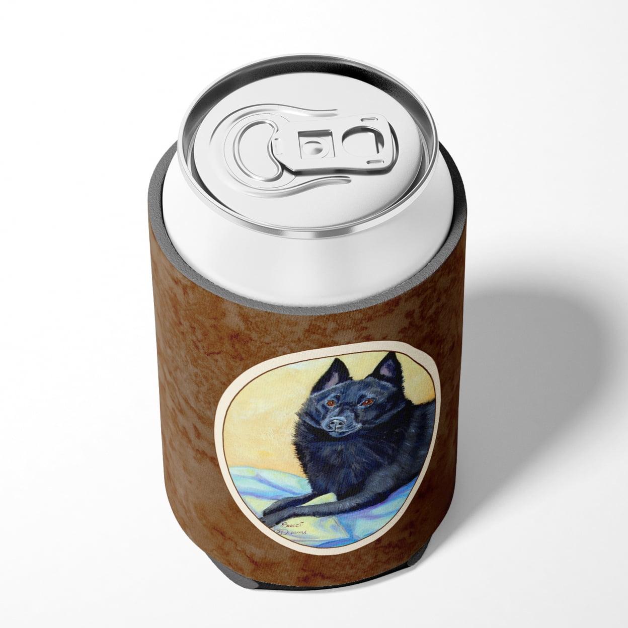 Caroline's Treasures 7152CC Schipperke Sweet Dreams Can or Bottle Hugger, Can Hugger, multicolor